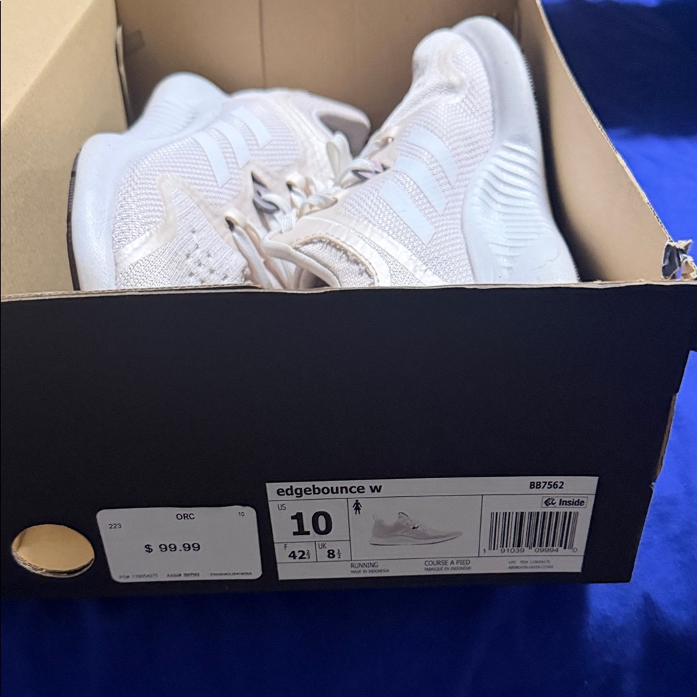Adidas Edgebounce White Running Shoes